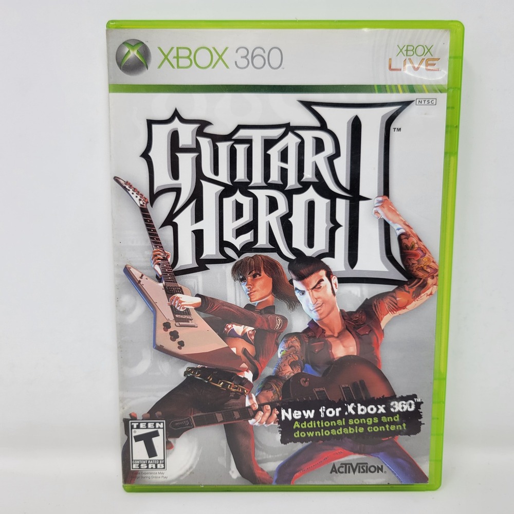 Guitar Hero II 2 Microsoft Xbox 360 Activision RedOctane Music Game CIB NTSC